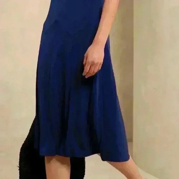 BANANA REPUBLIC SLEEVELESS DROP-WAIST MIDI DRESS BANANA REPUBLIC SLEEVELESS DROP-WAIST MIDI DRESS